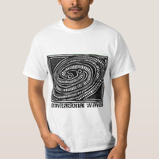 ParanormalPrints T-Shirt gravitationele golven (Voorkant)