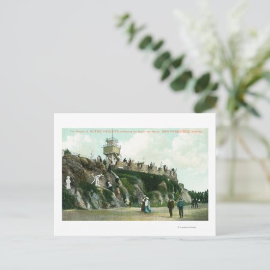 Parapet met hoogte van superlicht briefkaart (Staand voorkant)