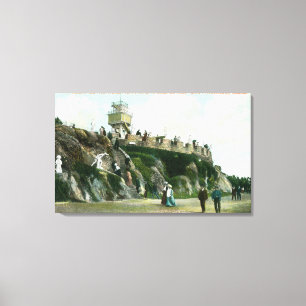 Parapet met hoogte van superlicht canvas afdruk
