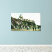 Parapet met hoogte van superlicht canvas afdruk (Insitu (Houten vloer))