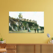 Parapet met hoogte van superlicht canvas afdruk (Insitu (Woonkamer))