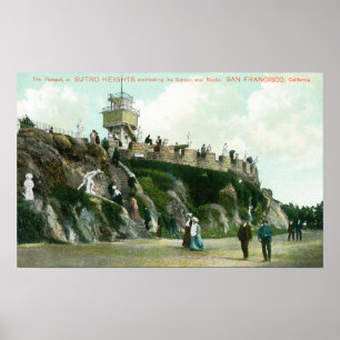 Parapet met hoogte van superlicht poster