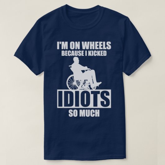 Paraplegic Handicap Paraplegia T-shirt (Design voorkant)