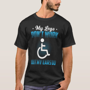 Paraplegio voor gehandicapte rolstoelgebruikers t-shirt