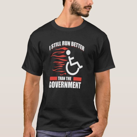 Paraplegio voor gehandicapte rolstoelgebruikers t-shirt (Voorkant)