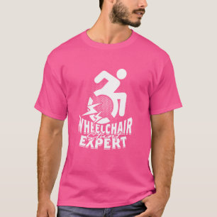 Paraplegische rolstoelhandicap Rolstoelstunt Ex T-shirt