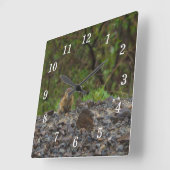 Paraplu alsjeblieft wandklok (Hoek)
