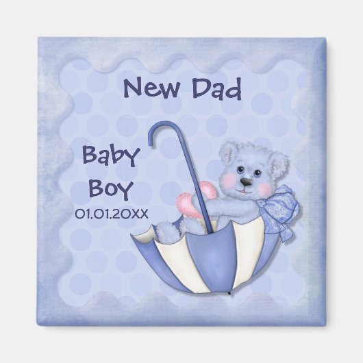 Paraplu Beer - Aanpassen - Boy Magneet (Voorkant)