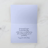 Paraplu Beer Blauw - Eerste Vaderdag Kaart (Binnen)