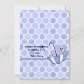 Paraplu Beer Blauw - Uitnodiging (Achterkant)