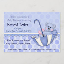 Paraplu Beer Blauw - Uitnodiging