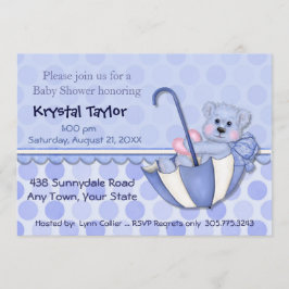 Paraplu Beer Blauw - Uitnodiging