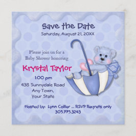 Paraplu Beer Blauw - Uitnodiging