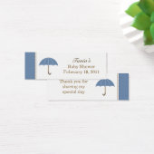 Paraplu blauw klein Label Mini Visitekaartjes (Bureau)