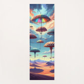 Paraplu boven de woestijn yogamat (Voorkant)