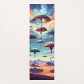 Paraplu boven de woestijn yogamat (Achterkant)