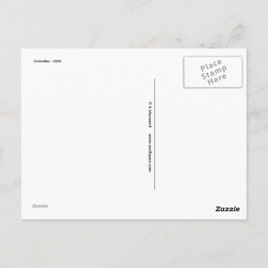 Paraplu Briefkaart (Achterkant)