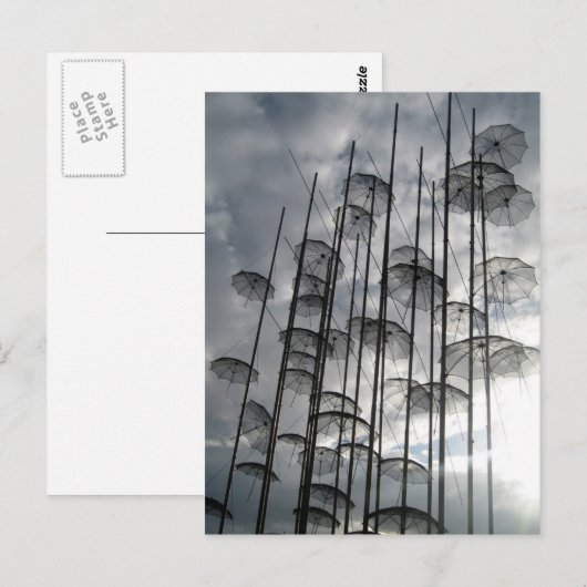 paraplu briefkaart (Voorkant / Achterkant)