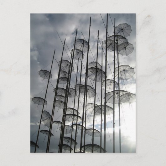 paraplu briefkaart (Voorkant)