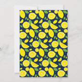 Paraplu Citroen Blauw Wit Virtuele Baby Shower Kaart (Achterkant)