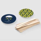 Paraplu Citroenen Blauwe Cartoon Baby shower Handwaaier (Niet-gemonteerd)