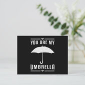Paraplu Cloud Weer Regendruppel Regen Gift Briefkaart (Staand voorkant)