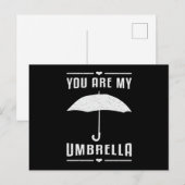 Paraplu Cloud Weer Regendruppel Regen Gift Briefkaart (Voorkant / Achterkant)