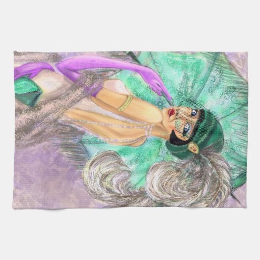 Paraplu Dame Keukenhanddoek (Horizontaal)