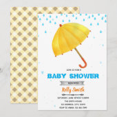 Paraplu douche uitnodiging (Voorkant / Achterkant)