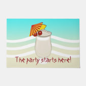 Paraplu Drink Het feest begint hier Deurmat (Voorkant)