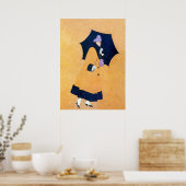 Paraplu en sneeuw door C Coles Phillips Poster (Keuken)