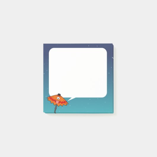 Paraplu Ghost Yokai: Karakasa-obake Speech Bubble Post-it® Notes (Voorkant)