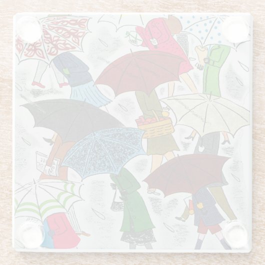 Paraplu Glazen Onderzetter (Achterkant)