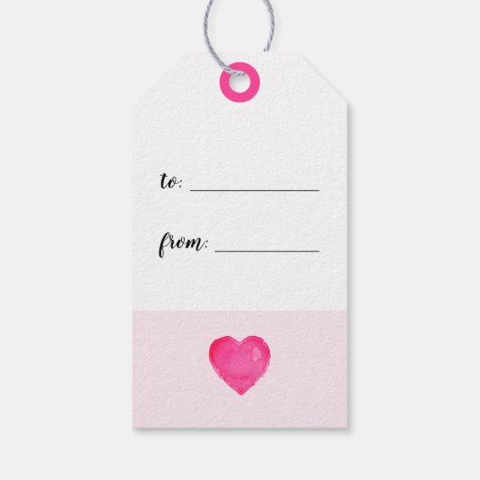 Paraplu Hearts Pastel Roze Mint Gift Label Cadeaulabel (Achterkant)