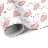 Paraplu Herfst Thanksgiving Inpakpapier (Rol Hoek)