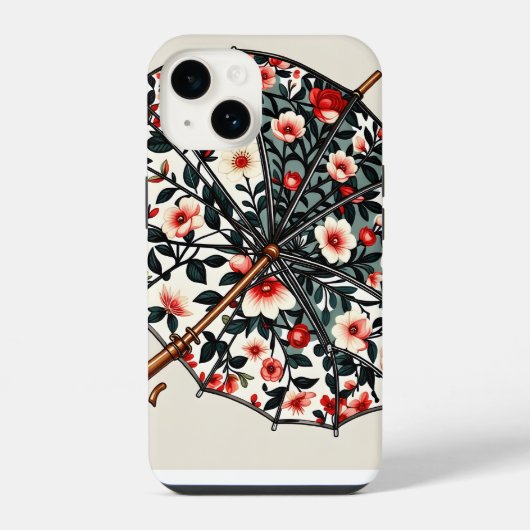 Paraplu iPhone case Hoesje (Achterkant)