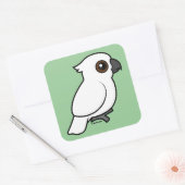 Paraplu Kaketoe (plat) Vierkante Sticker (Envelop)