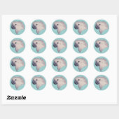 paraplu kaketoe ronde sticker (Vel)