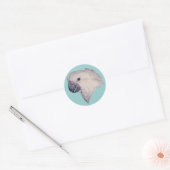 paraplu kaketoe ronde sticker (Envelop)