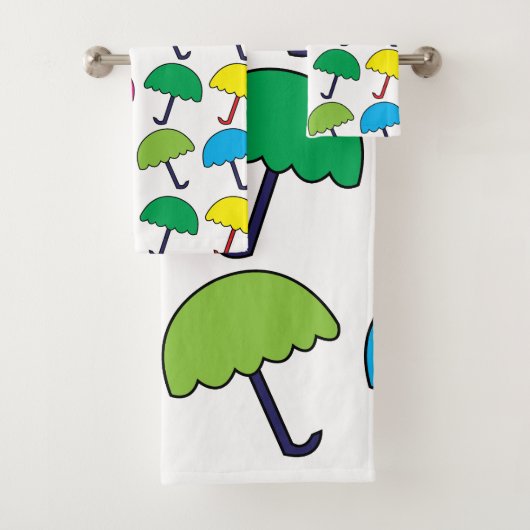 Paraplu Kleurrijke paraplu Bad Handdoek (Insitu)