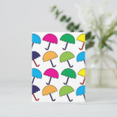 Paraplu Kleurrijke paraplu Briefkaart (Staand voorkant)