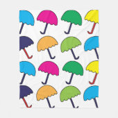 Paraplu Kleurrijke paraplu Fleece Deken (Voorkant)