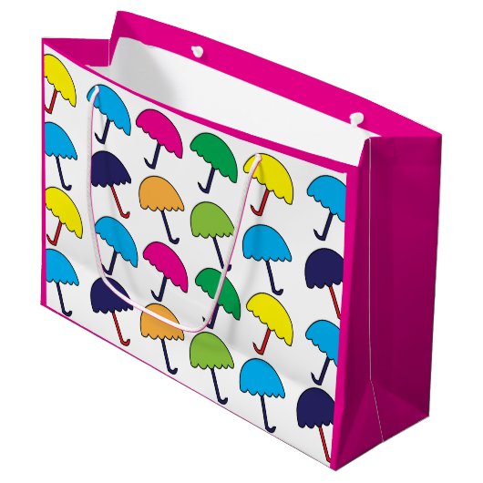 Paraplu Kleurrijke paraplu Groot Cadeauzakje (Voorkant Gekanteld)