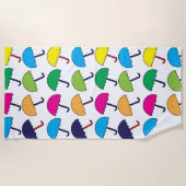 Paraplu Kleurrijke paraplu Strandlaken (Voorkant)