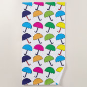 Paraplu Kleurrijke paraplu Strandlaken (Voorkant)