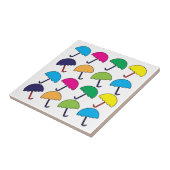 Paraplu Kleurrijke paraplu Tegeltje (Zijkant)