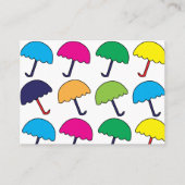 Paraplu Kleurrijke paraplu Visitekaartje (Voorkant)