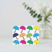 Paraplu Kleurrijke paraplu Visitekaartje (Staand voorkant)