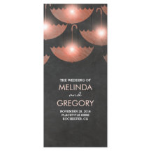 Paraplu Lights Krijt en Roze Trouwprogramma