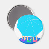 Paraplu meisjes magneet - Party Favor (Voorkant / Achterkant)